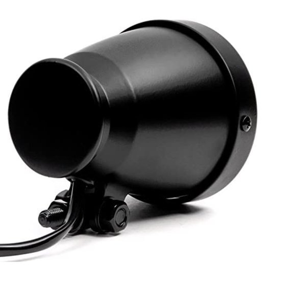 4.25" Motorcycle Mini Headlight w/High Low Beam Lights LED Bulb Black Housing - Picture 4 of 5